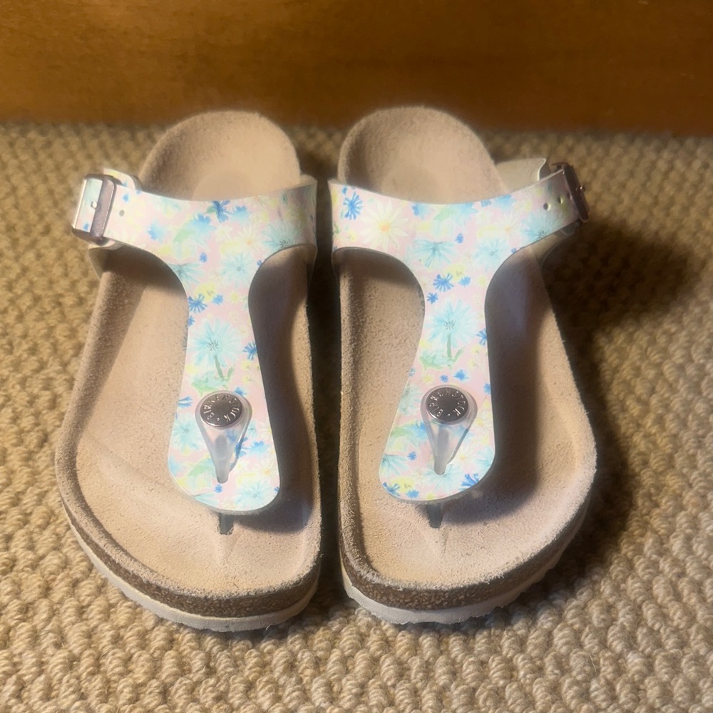 Birkenstock Kids Floral Sandals - Multicolor